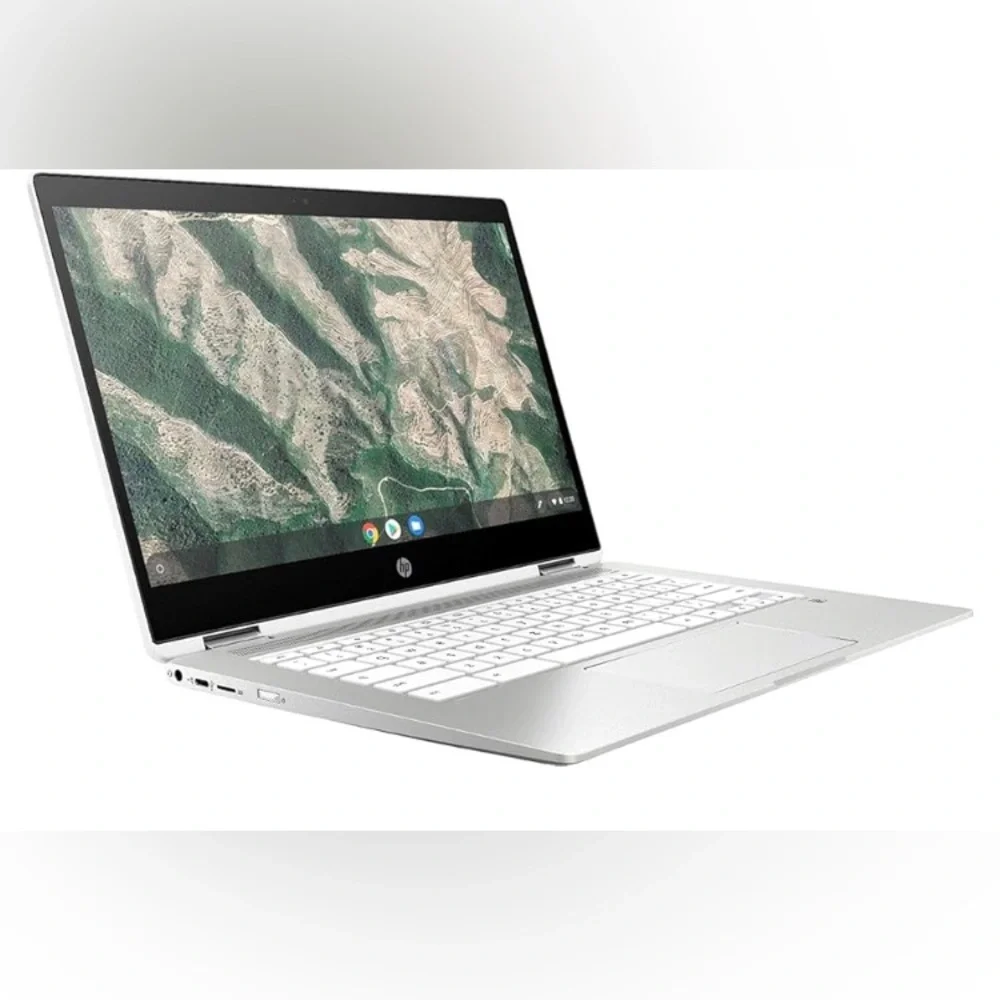 HP Silver Chromebook x360 Convertible Laptop with 360-Degree Hinge